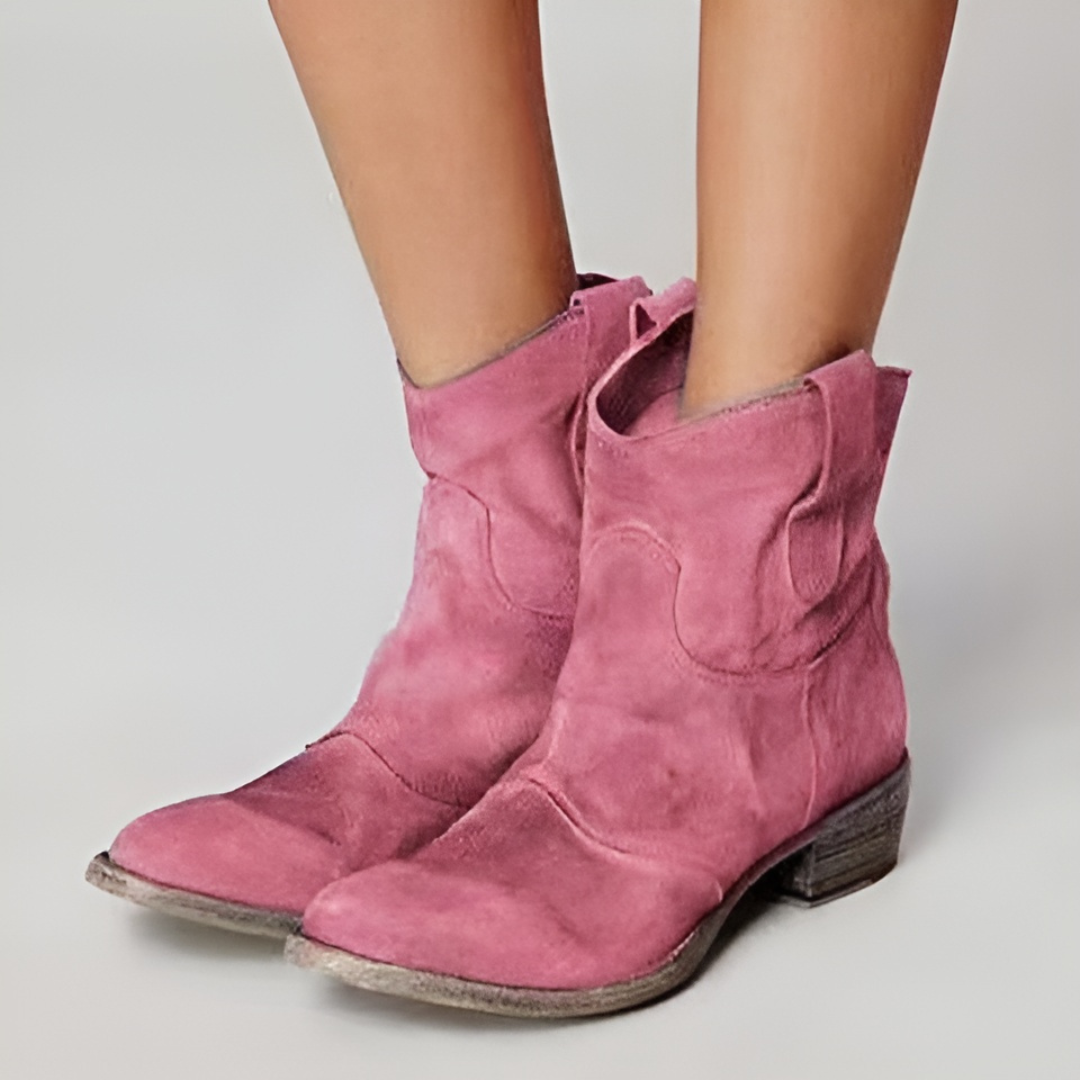 Carlotta – Botas de Couro Suede