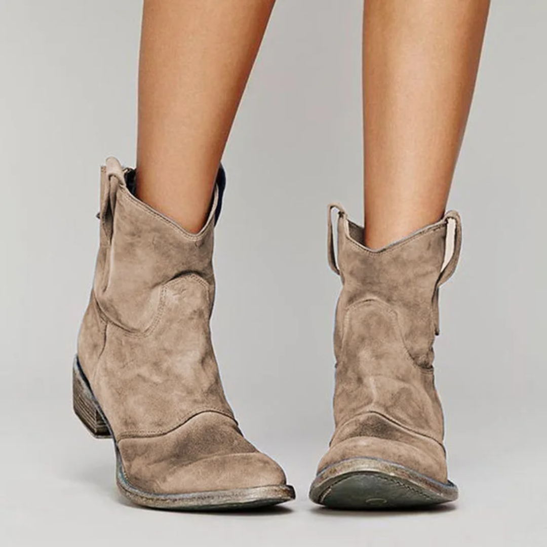 Carlotta – Botas de Couro Suede