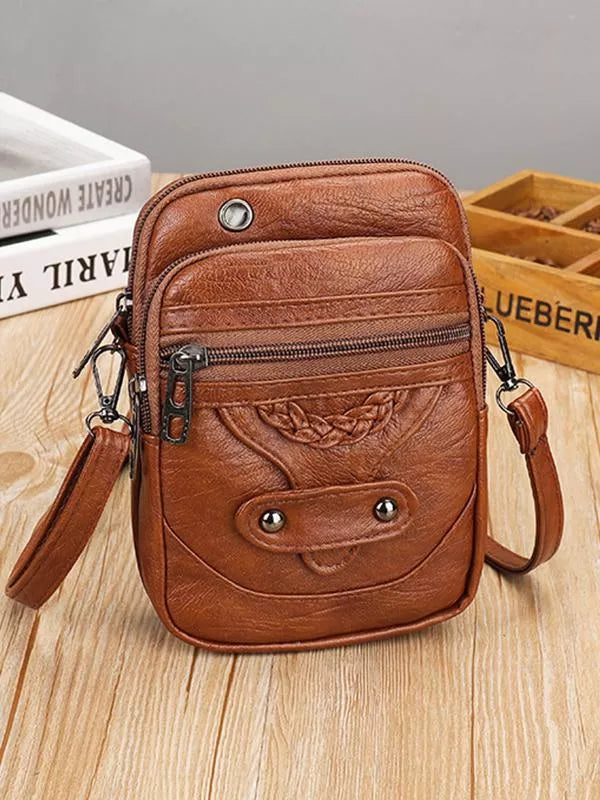 Vellana | Bolsa Transversal em Couro Vegano Vintage