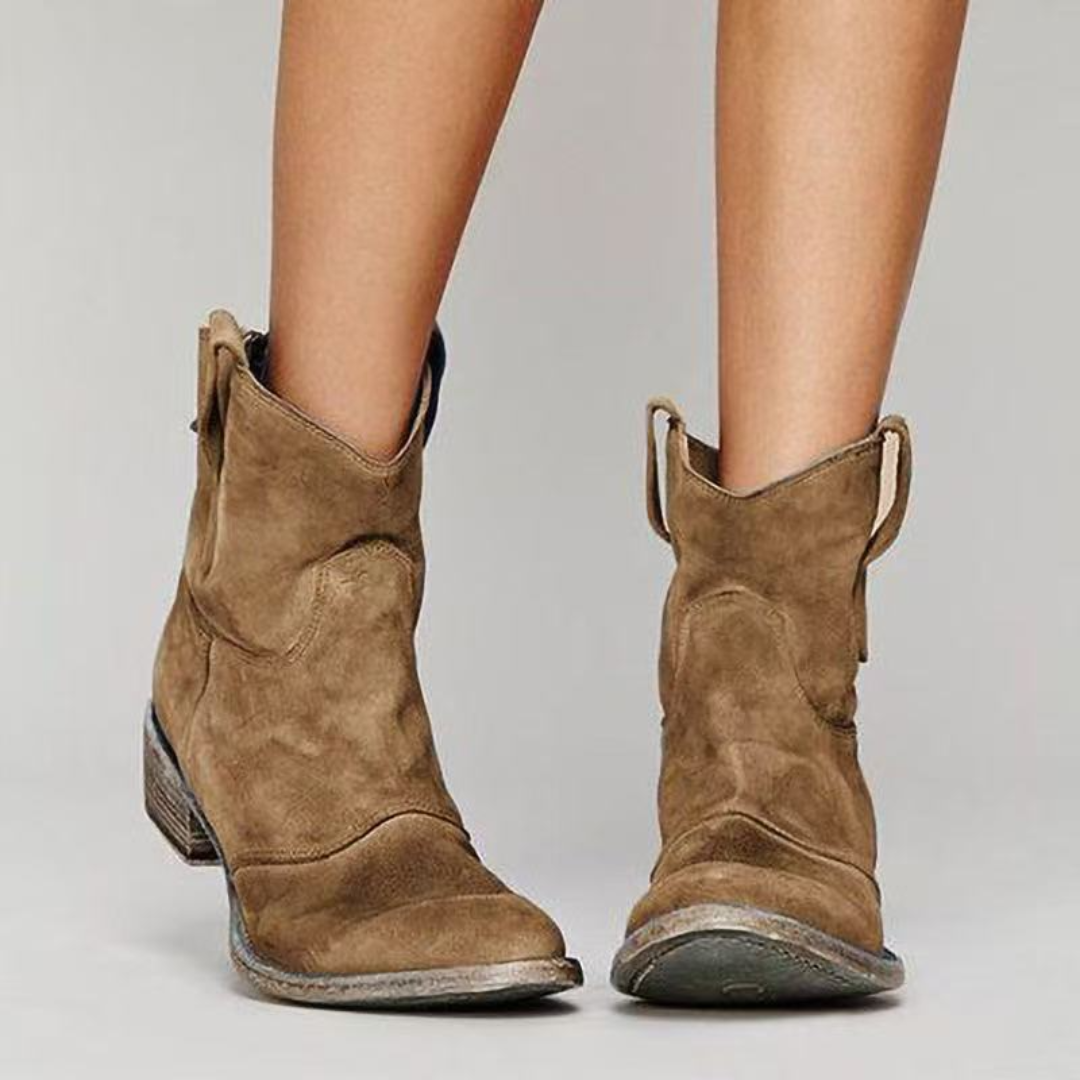 Carlotta – Botas de Couro Suede