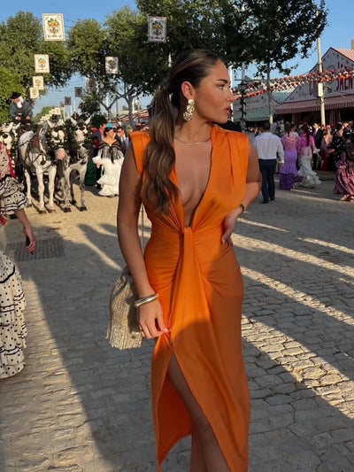 Moriah | Vestido plissado elegante