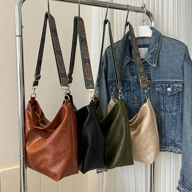 Chelsey - Bolsa Transversal de Couro Vegano Vintage