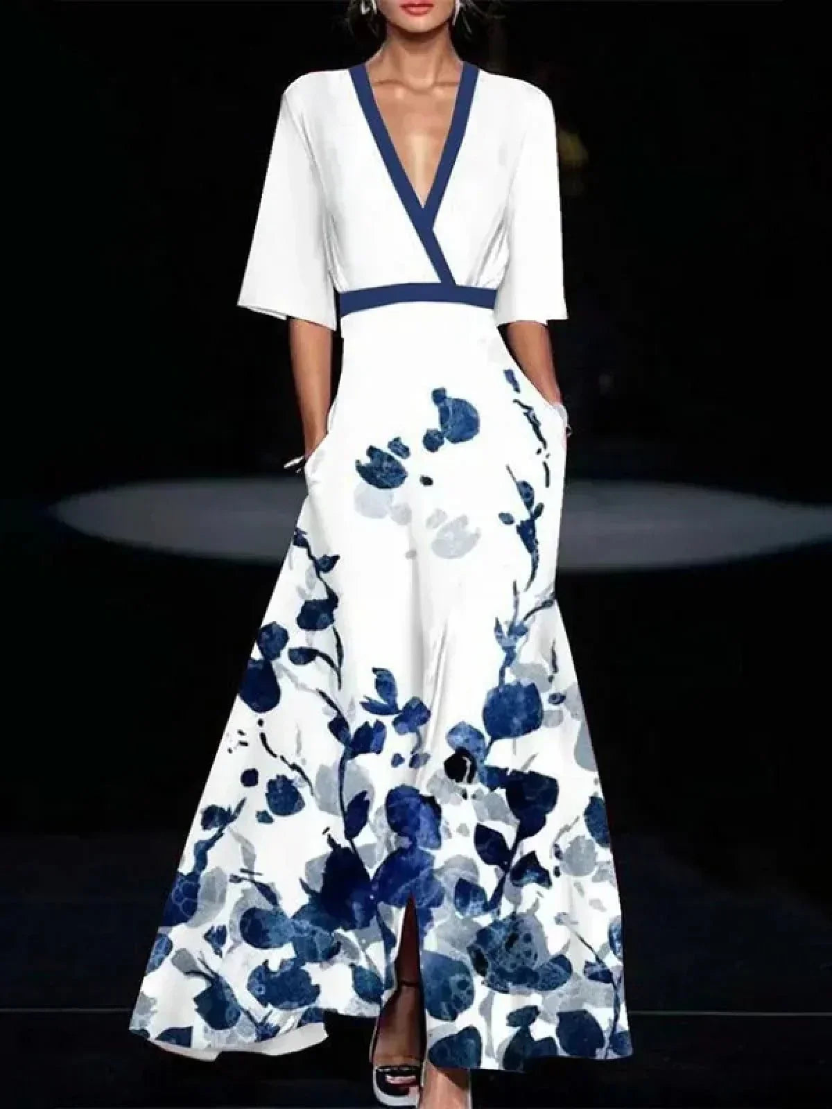 MIRIAM | Vestido Elegante de Manga Curta