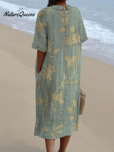 Merel | Vestido Floral Vintage - Edição Limitada