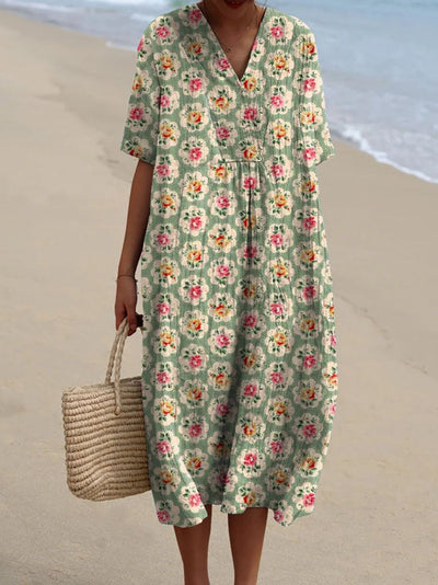 Femke | Vestido Floral Vintage - Edição Limitada