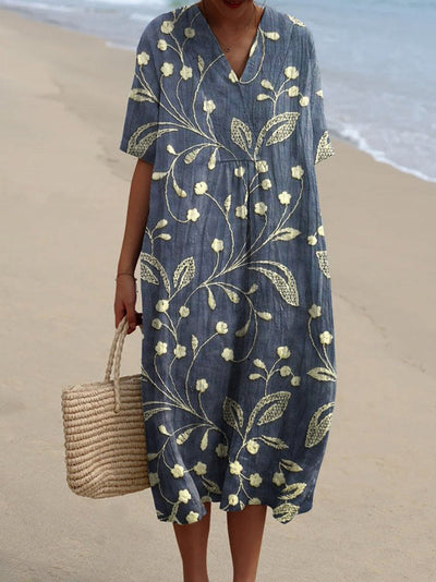 Lieke | Vestido Floral Vintage – Edição Limitada